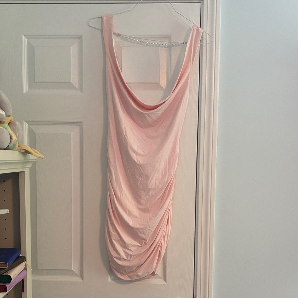 Lucy in the Sky Pink Draped Sleeveless Dress